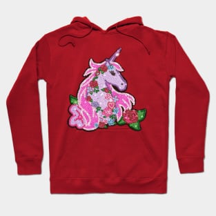 Sequin Unicorn Illustration Hoodie